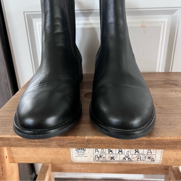 Thursday Boot Co Women's Black Leather Handmade Duchess Chelsea Boots Size 8 - Picture 2 of 9